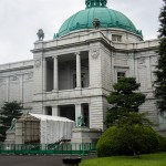 One of the closed exhibition halls at the Tokyo National Museum.
