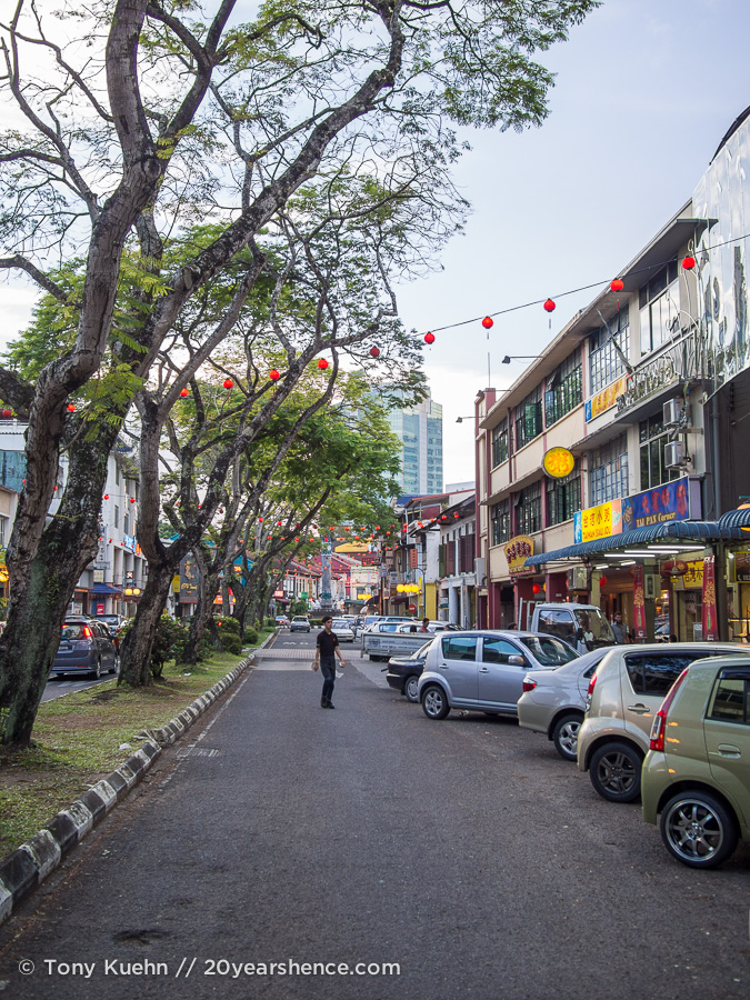 A street in Kuching, Malaysia