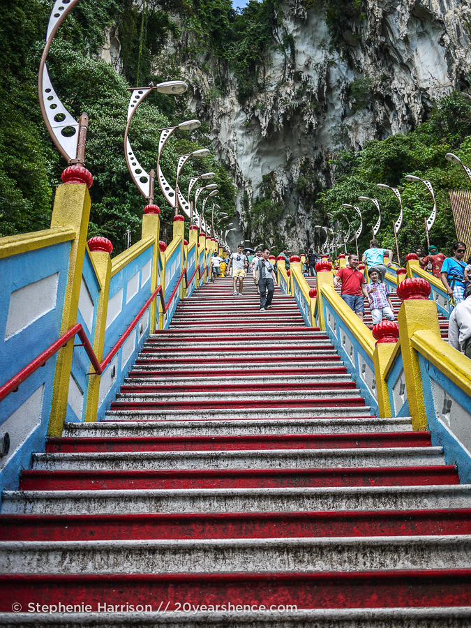 Steep Stairs at the Batu Caves