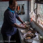 Making crab curry in Ambalangoda