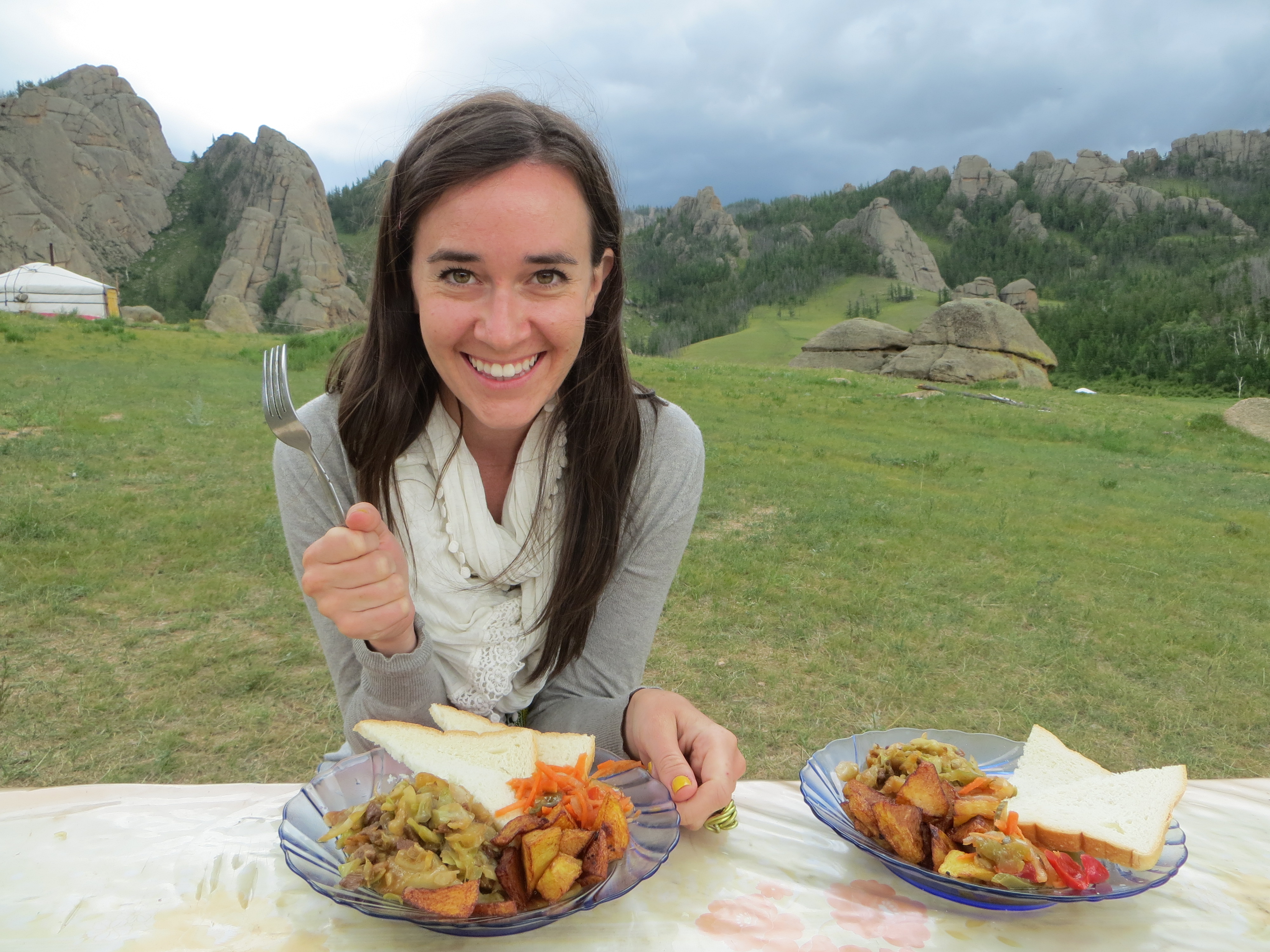 The scenery was stunning in Mongolia. But the food? Not so much!
