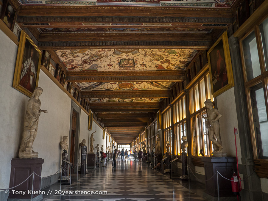 Inside the Ufizzi, Florence