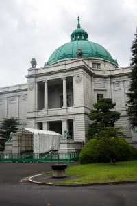 One of the closed exhibition halls at the Tokyo National Museum.