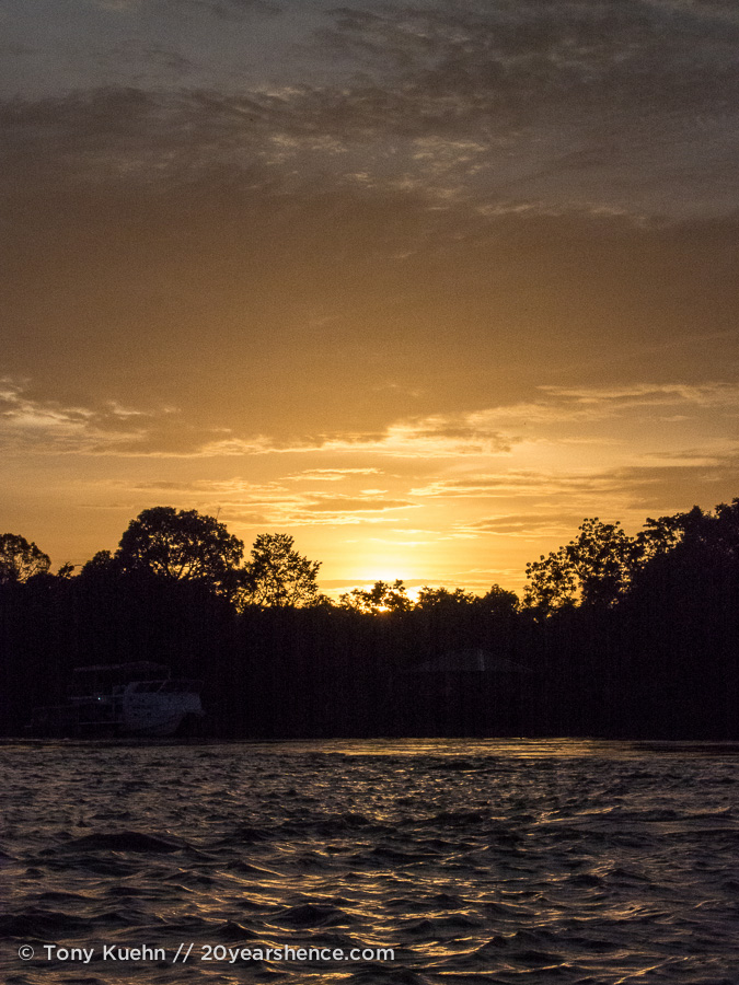 Sunrise over the Kinabatangan River