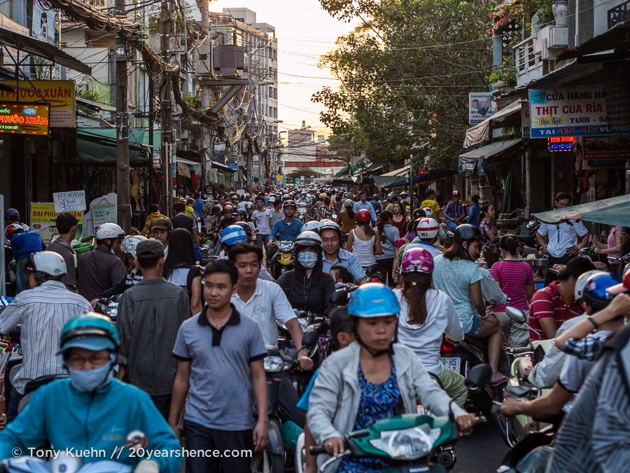 Crowded streets, Ho Chi Minh City