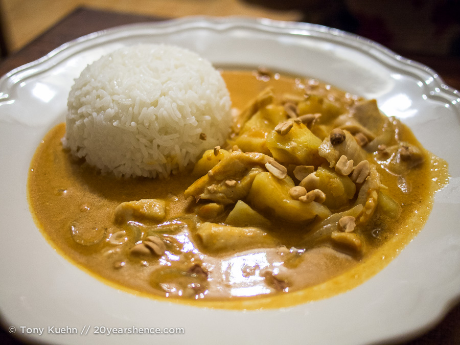 Massaman curry with chicken