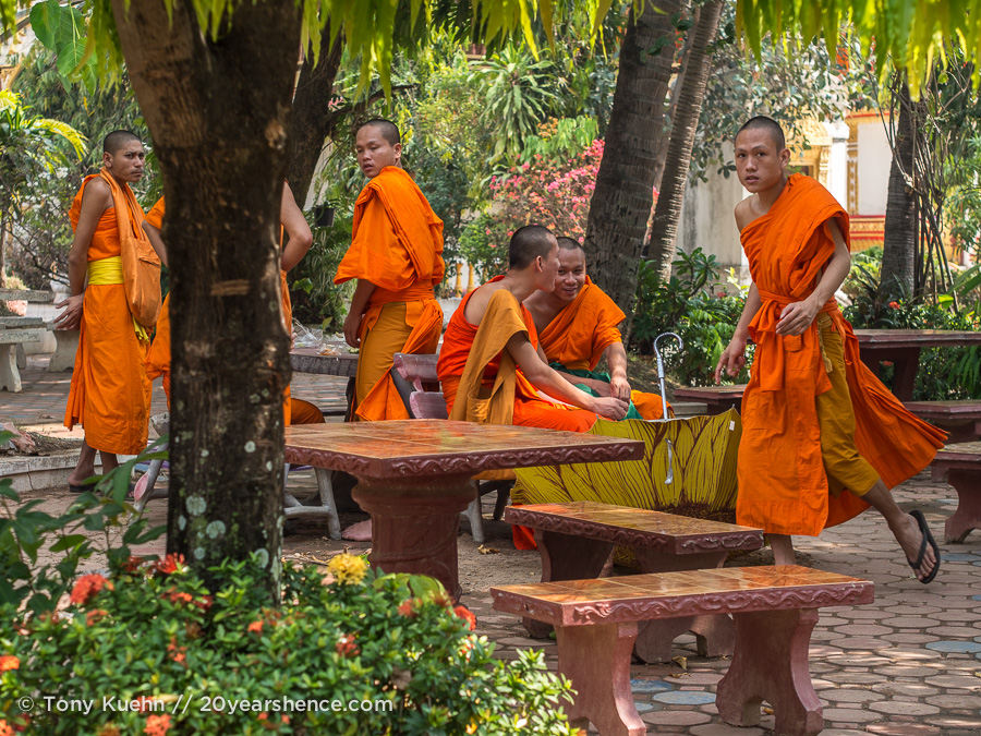 Monks in Savannakhet