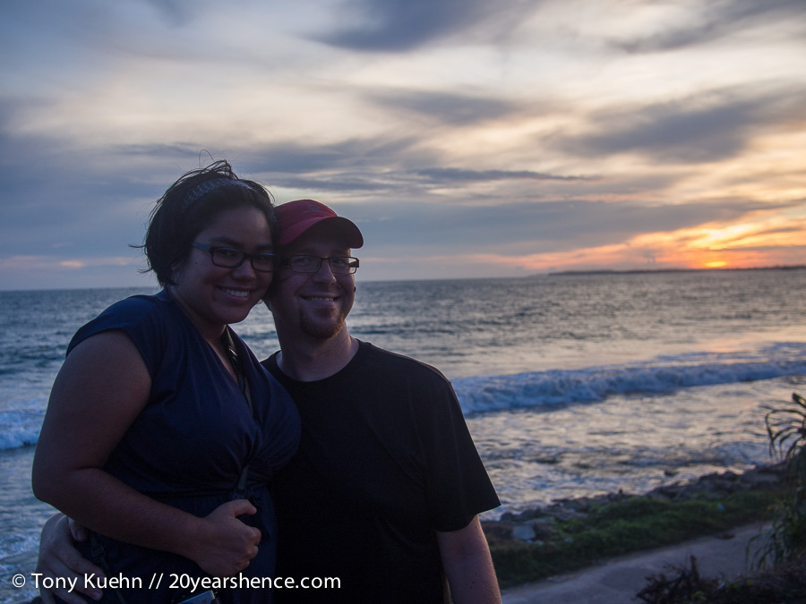 Steph & Tony Sri Lanka sunset