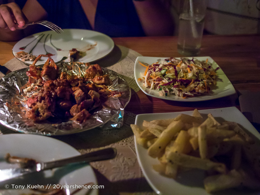 The seafood platter from Why Not? in Arugam Bay