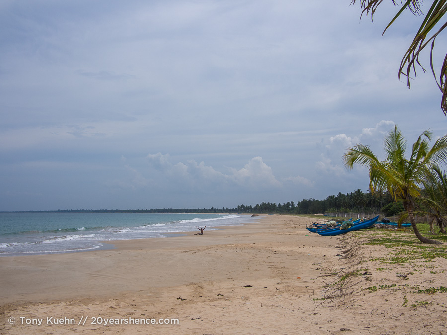 A beach near Baticaloa, Sri Lanka