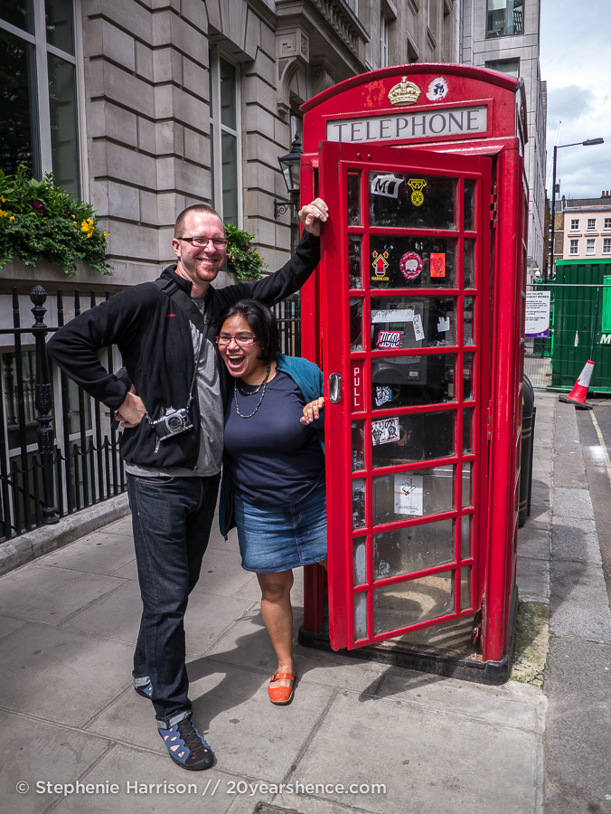 Steph and Tony investigate a public phone/emergency toilet