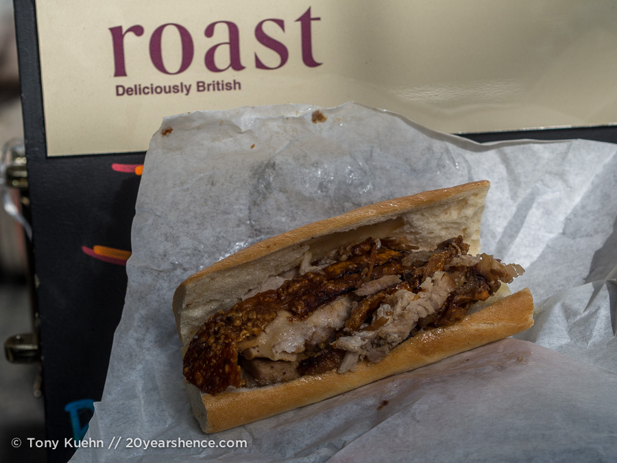 Roast pork sandwich, Borough Market