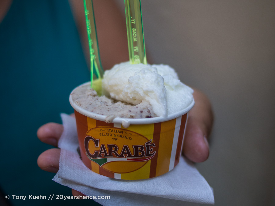 Gelato from Carabé in Florence