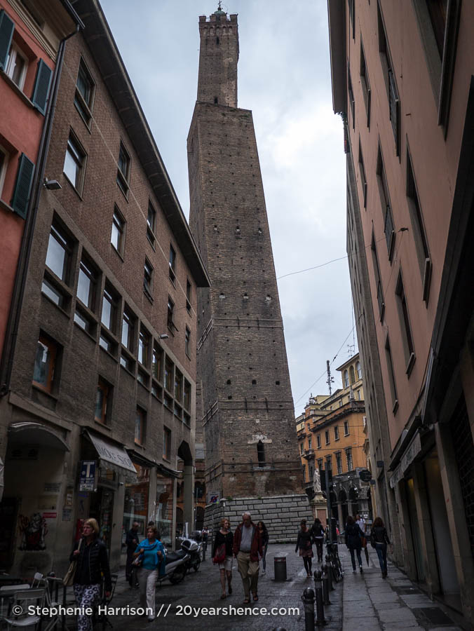 Bologna's leaning towers