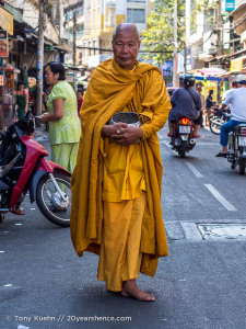 Monk. Ho Chi Minh City, Vietnam