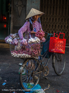 Shallot vendor. Ho Chi Minh City, Vietnam
