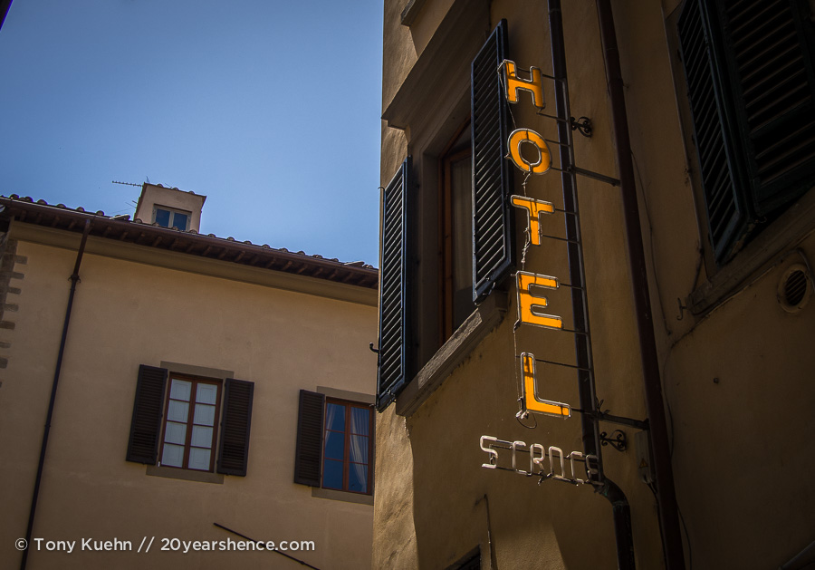 Italy Hotel Sign