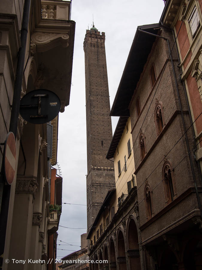 Bologna's leaning tower