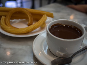 Churros con Chocolate in Madrid