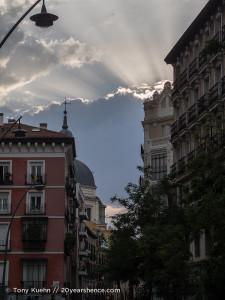 The streets of Madrid