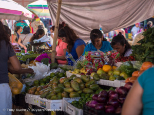 Market in La Peñita, Mexico