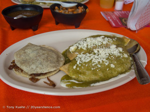 Quesadillas and tacos, Tlaquepaque